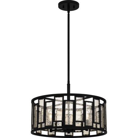 Bankston 4-Light Matte Black Pendant